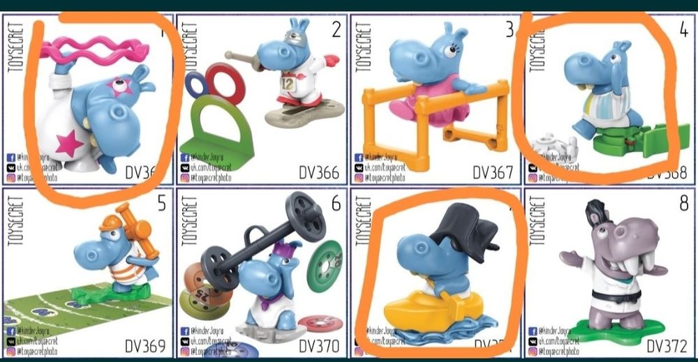 Киндер игрушки из разных серий