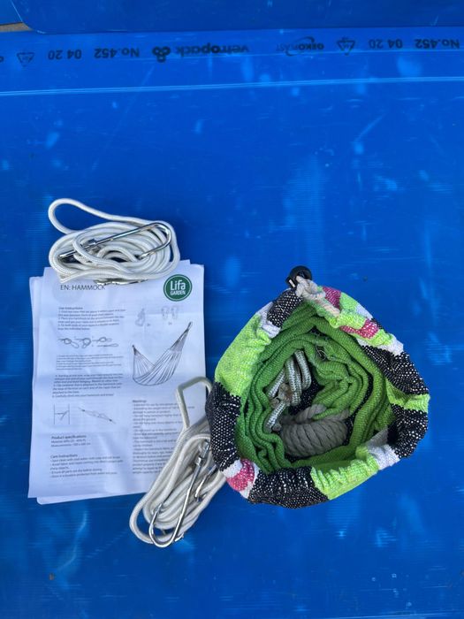 Hamac grădină Lifa Garden NOU – nefolosit + prinderi metalice incluse