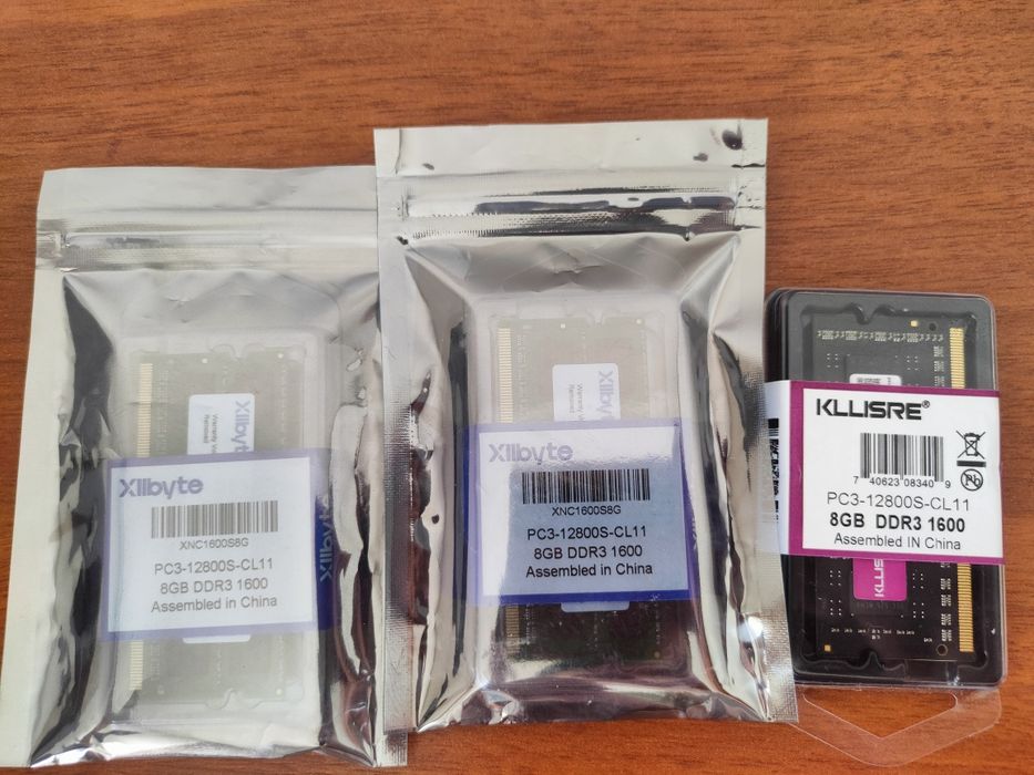 Оперативная память 8гб DDR3 для ноутбука