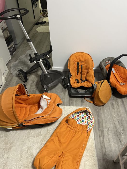Carucior 3 in 1 stokke