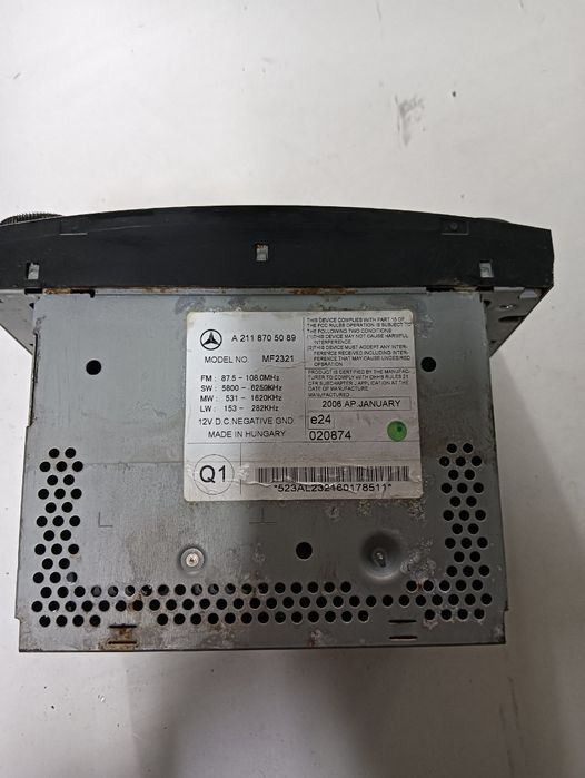Cd Player Auto Mercedes-Benz Cls C219 2004 - 2011 A2118705089