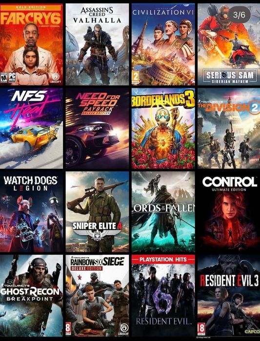 Продаю игры за полцены для пс 4/5