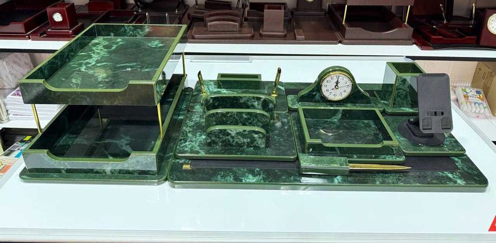 Настольный набор для руководителья / 9шт предметов Премиум !