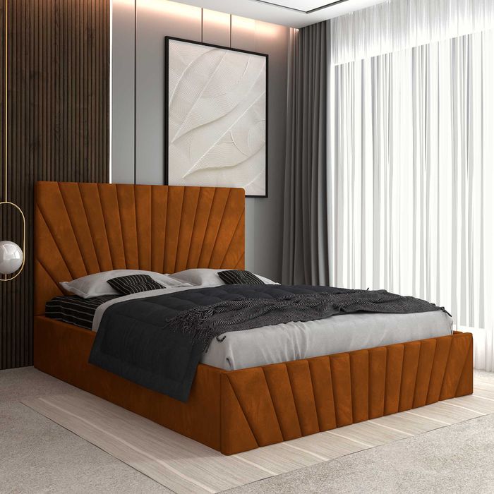 Paturi Tapitate-Mobila Dormitor-Livrare Gratuita-Pat Okafor