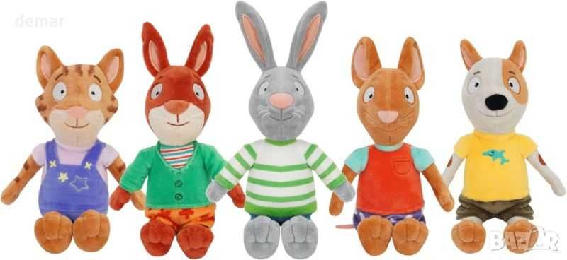 Пип и Поси 23 см плюшено плюшено мече с героя на Франки, мека играчка