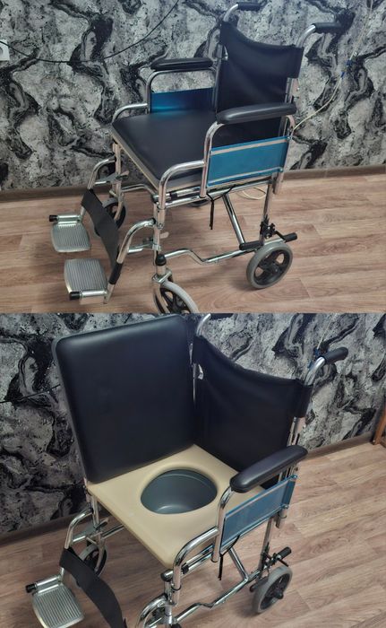 Инвалидная коляска с биотуалетом