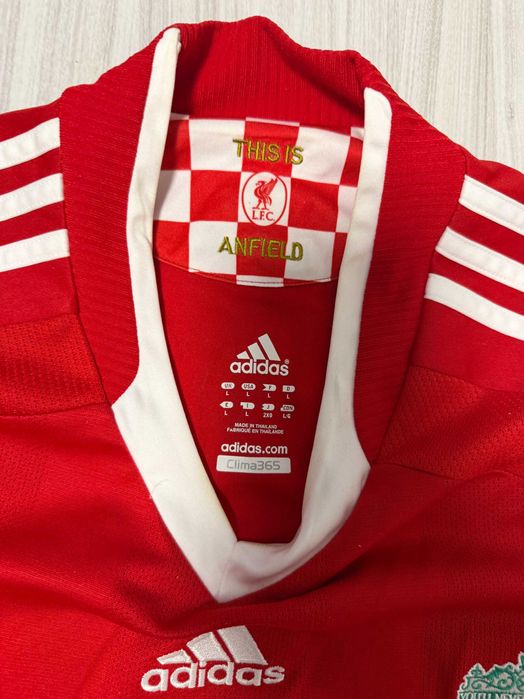 Adidas Liverpool Home Shirt 2008-10 Kuyt''оригинална мъжка тениска Л р