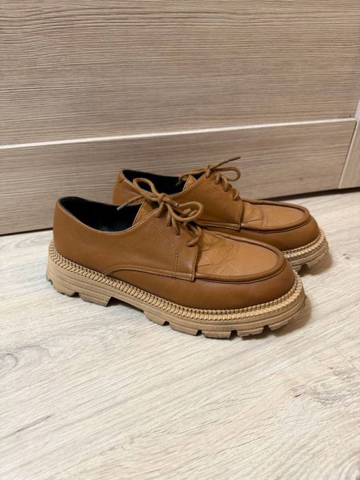 Тюфли женские горчичные