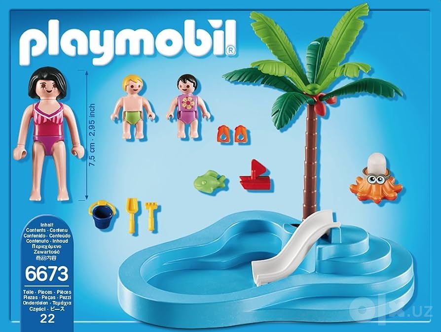 Playmobil 6673 Summer fun Детский бассейн с горкой 22 pcs