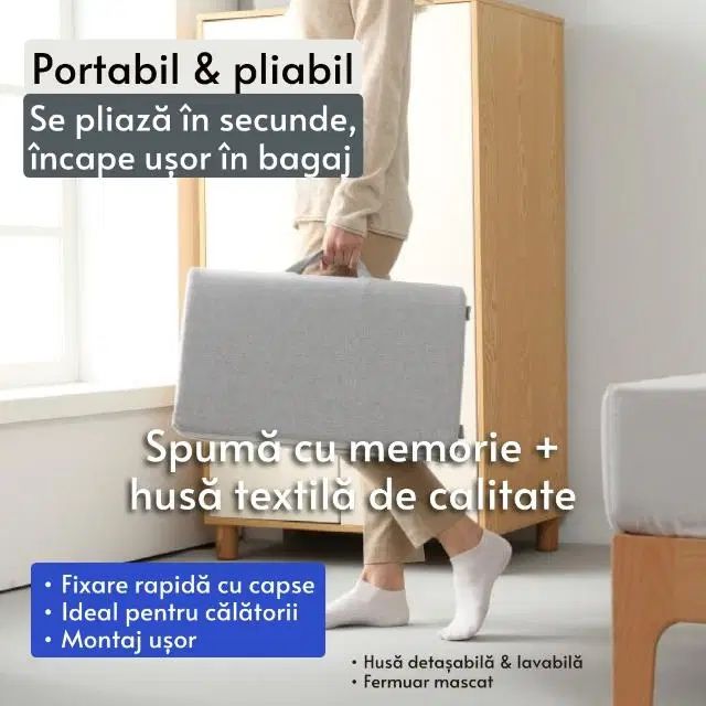 Protectie pat copil 120 cm
