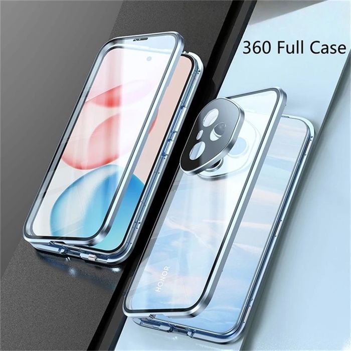Honor 400 / Pro / Lite / Двоен 360 магнитен кейс с камера протектор
