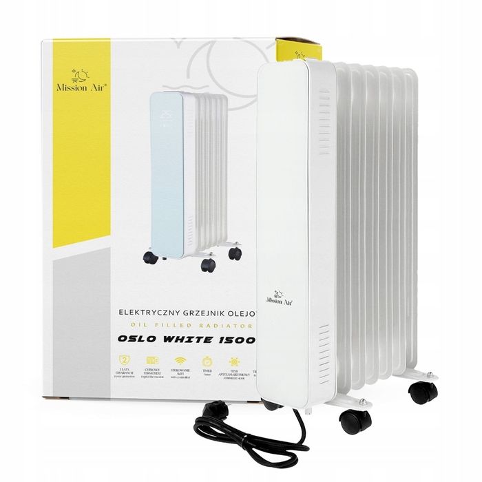 Calorifer electric cu ulei smart, control la distanță prin WiFi