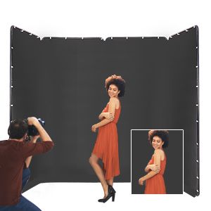 Проф. фотографски фон. XXL. 4М ширина. фонова система.  видео
