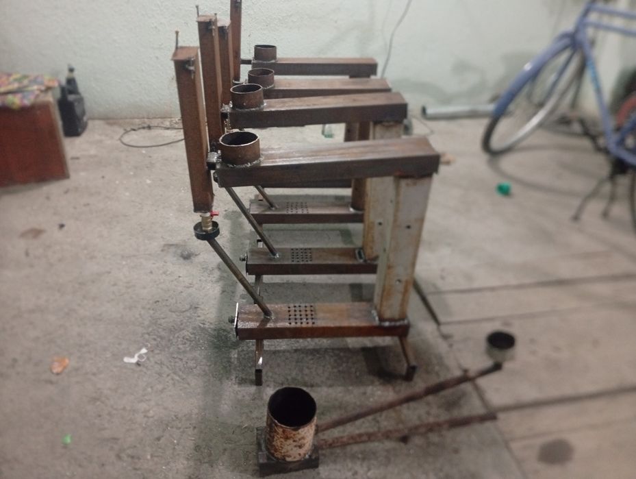 Отработка печка горелка