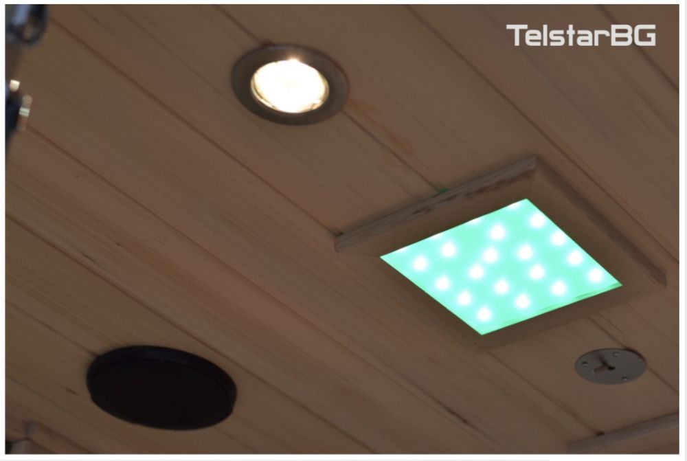 Двуместна инфрачервена сауна с голяма стъклена витрина TS-5002D-2 NEW