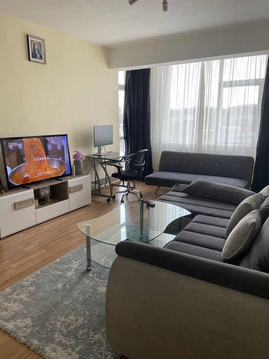 Canapea living gri extensibila