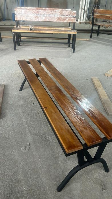 Скамейка  без спинки, со  спинки