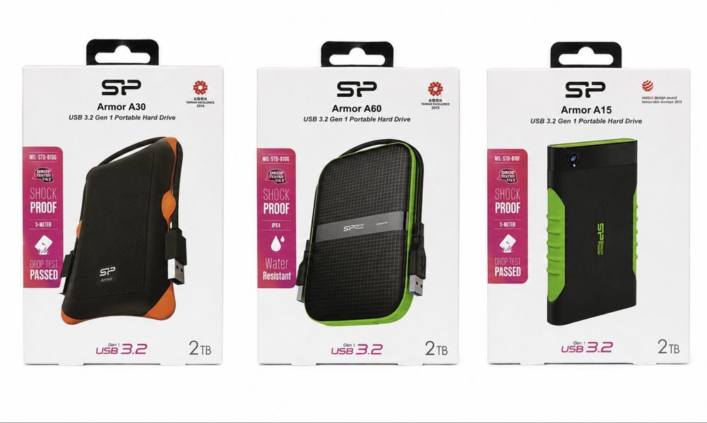 HDD Hard Внешний жесткий диск Silicon Power Armor A60 2TB USB 3.2