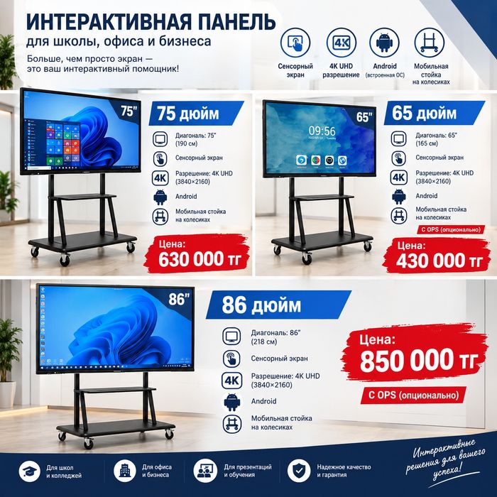 Интерактивная панель с OPS оптом