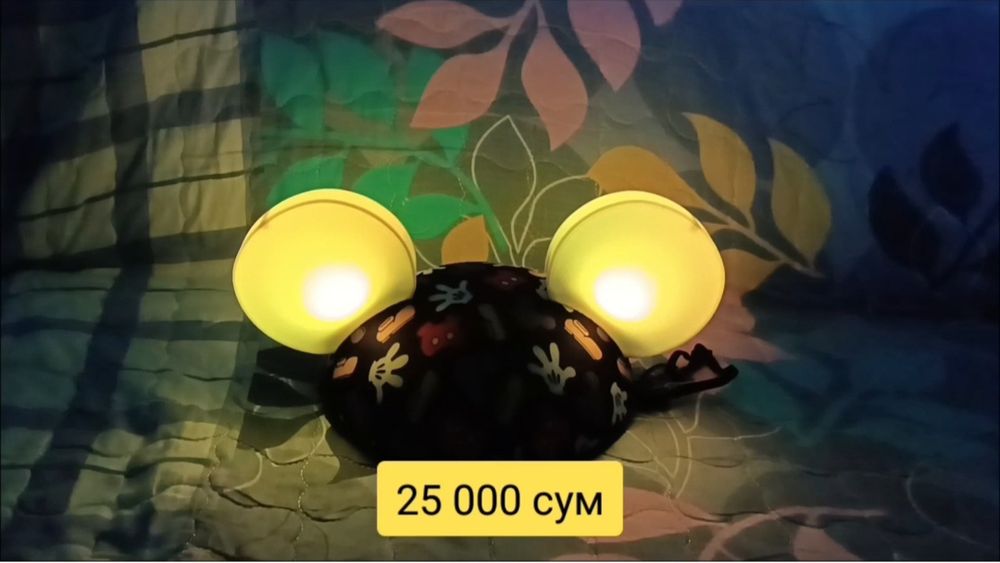 Фирменная Шапка, шляпа светильник Disney Mickey Mouse светящиеся ушки