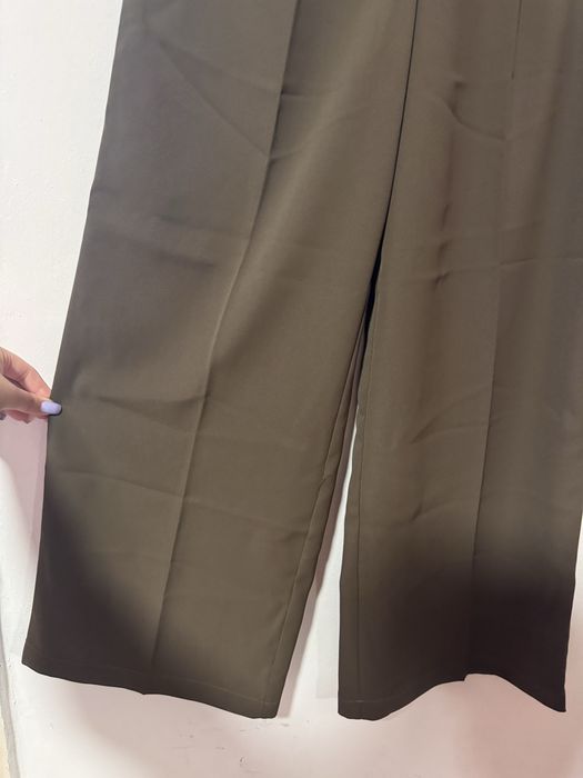 Pantaloni de birou, superbi, eleganți, largi, Petite M, kaki