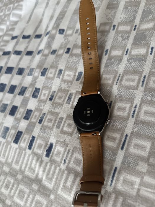 Smartwatch cu curea din piele maro(xiaomi s1)
