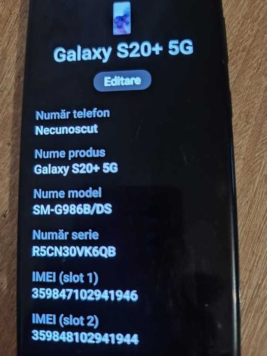 Samsung Galaxy S20 Plus 5G,Cosmic Black,8GB RAM, 128GB,