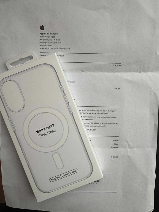 Калъф - Clear case MagSafe за Iphone 17