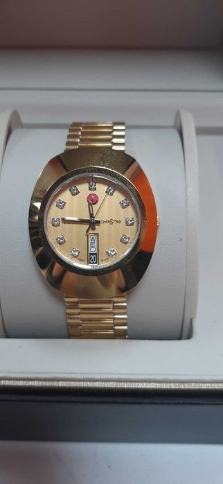 Used Products Dorobanti/Ceas Unisex Rado Diastar R12413493, Automatic, 35 mm, Analog, Otel Inoxidabil Placat cu Aur, Yellow Gold/Garantie 12 LUNI