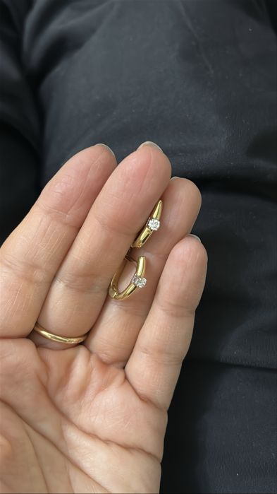 Серьги с брилиантами 750 пробы