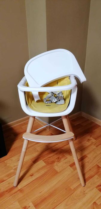 Столче за хранене CHIPOLINO Woody 2в1 жълто