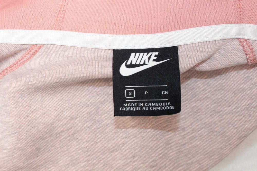 Nike Tech Fleece дамско яке суичър с качулка асиметричен цип овърсайз S