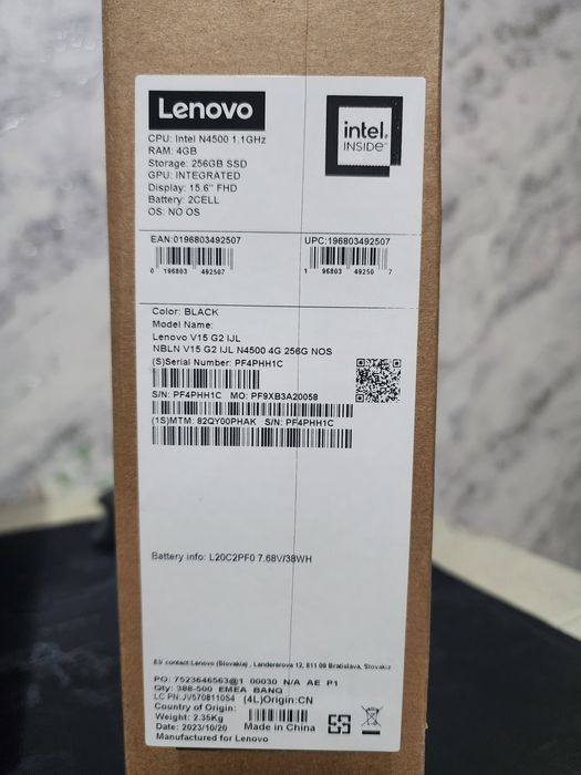 Lenovo Intel N4500 1.1GHz