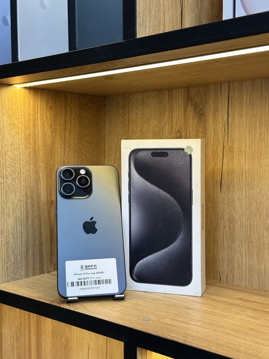 айфон 15 про макс черный е сим