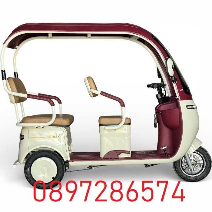 Електрическа триколка с покрив Калинка Premium - 3000W, 72V/60Ah