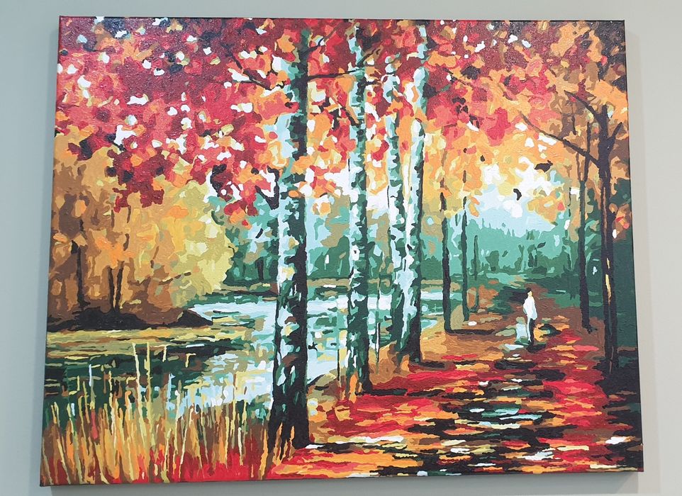 Картина / Пролет / Рисуване по номера