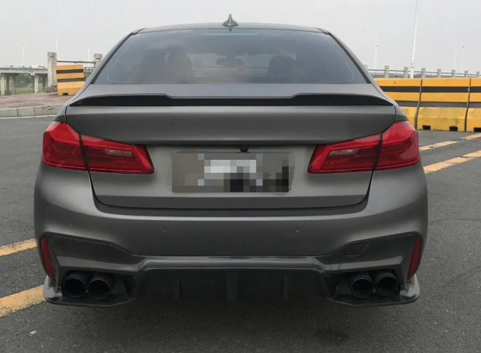 Eleron portbagaj lip spoiler BMW Seria 5 G30 F90 M5 CS negru lucios