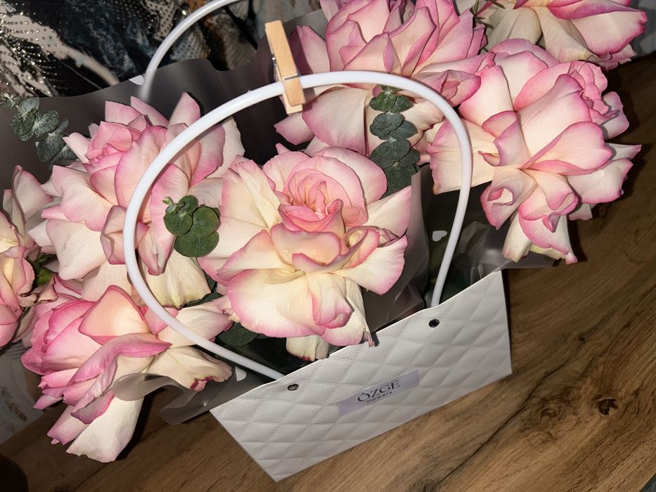 Букет роза розовая