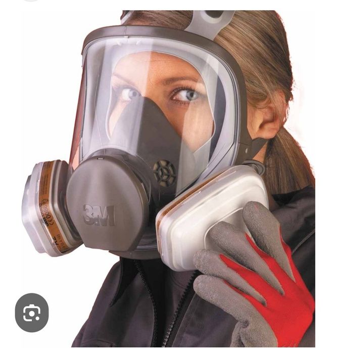 Mască 3M 6800 Vizieră + filtre prefiltre capace + 1 folie pt vizieră