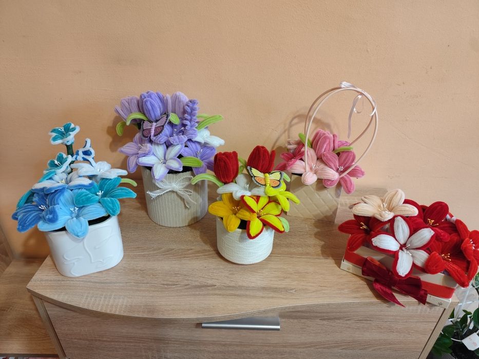 Ръчно изработени  цветя-вечни,цени  от 15€