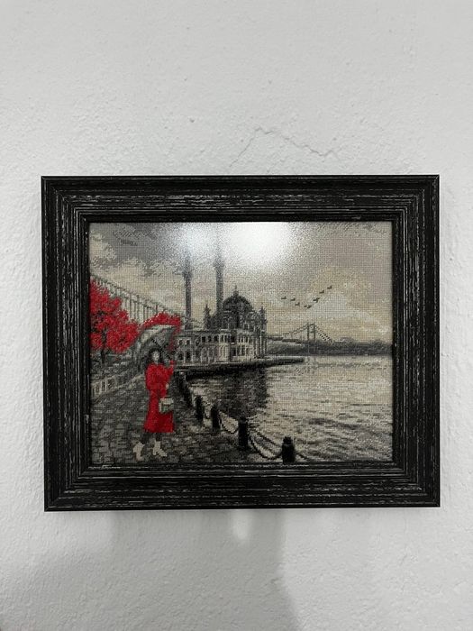 10броя гоблени Градовете на Милена стил -рамкирани