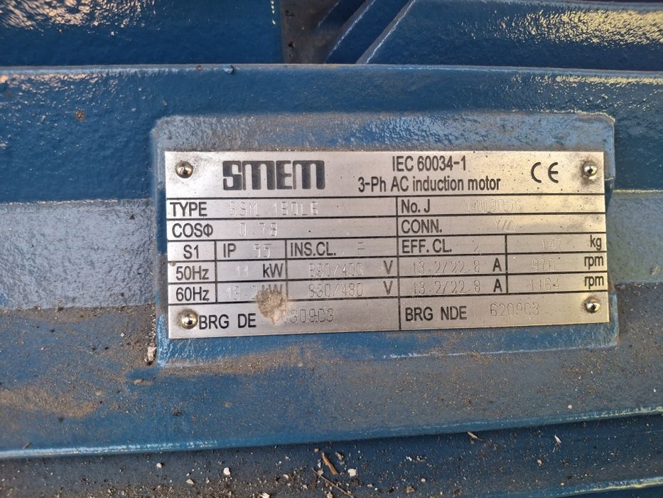 Motoare electrice 11kw x 1000 Rpm,  nou