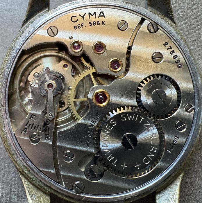 Ceas Cyma Tavannes  mecanic cal.586K