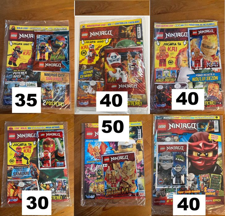 Colectie Reviste LEGO NinjaGO NOU/Sigilate