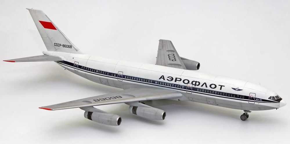 Сборная модель пассажирского самолета ИЛ-86
ЗВЕЗДА Масштаб 1:144.