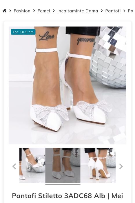 Pantofi Stiletto Albi, marimea 38