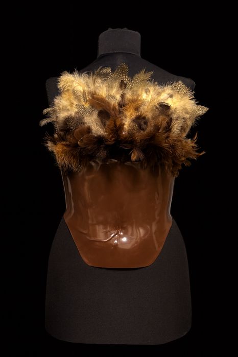 Corset cu Penaj - Lucrat Manual