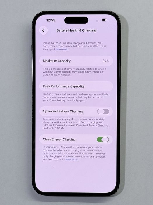 iPhone 14 ProMax Black 94% battery