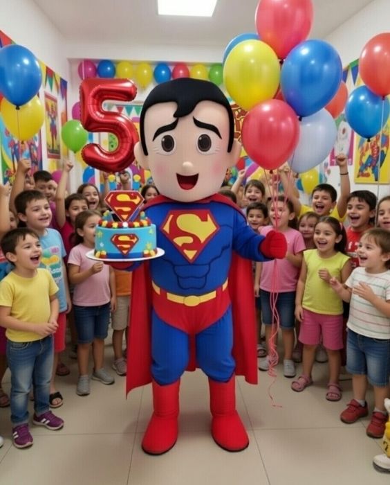 Mascota superman si alte personaje indragite