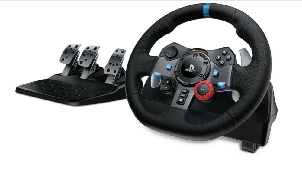 Scaun Gaming Playseat + Pedale și Volan PlayStation
